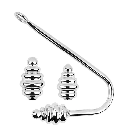 Anal Hooks Hook Screw-in Set Anal 8826 GreatBenefit Ribbed 0113